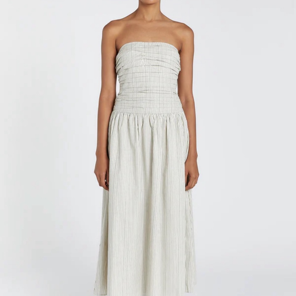 BNWOT - DISSH Ayla Crème Stripe Midi dress